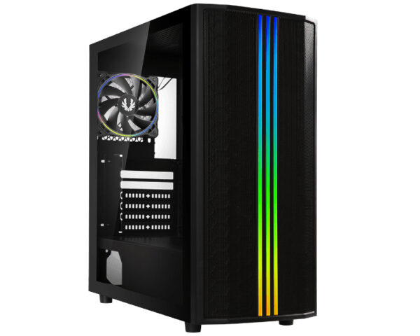 Caja Semitorre Atx Saber Mesh Rgb Negro + Window Bitfenix