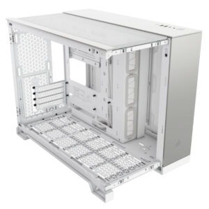 Caja Microatx 2500X Tg White/Satin Gray Aluminum Corsair