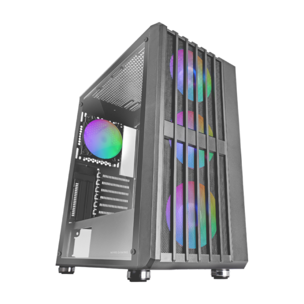 Caja Semitorre Atx Mc-Vault Argb Negro Mars Gaming