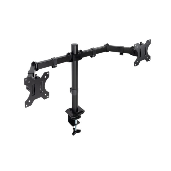 Soporte Mesa 2 Pantallas Giratorio E Inclinable 17''-27'' Tooq