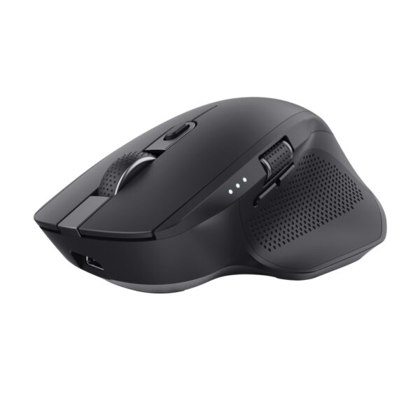 Raton Optico Wireless Multidispositivo Ozaa+ Negro Trust