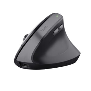 Raton Optico Wireless Ergonomico Vertical Bayo Ii Negro Trust