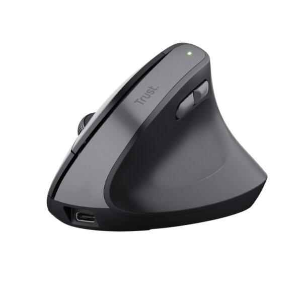 Raton Optico Wireless Ergonomico Vertical Bayo Ii Negro Trust