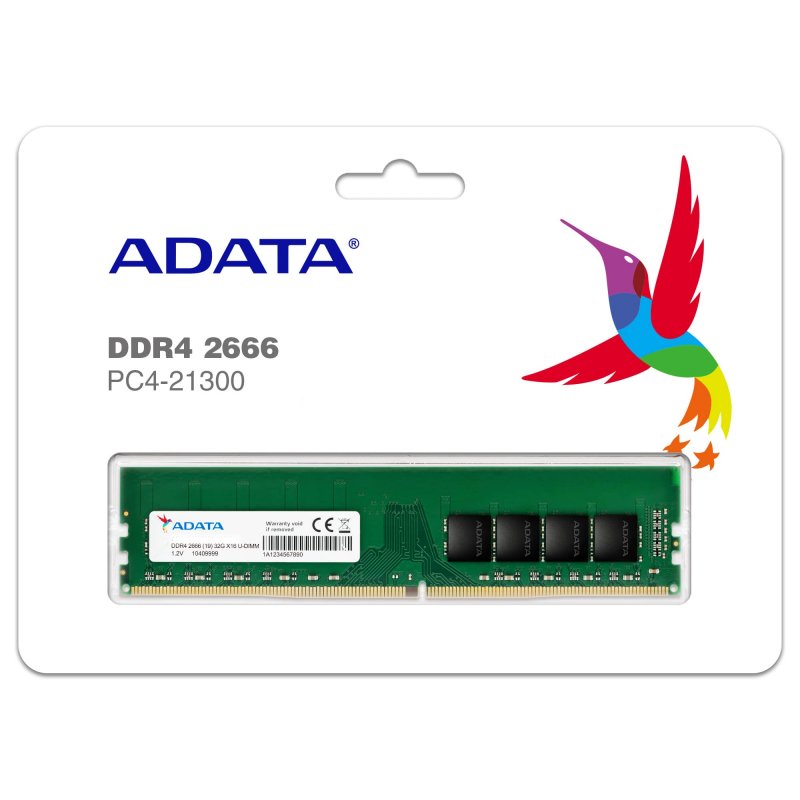 Adata Ad4U266616G19-Sgn Ddr4 16Gb 2666 2 Adata Ad4U266616G19-Sgn Ddr4 16Gb 2666 - Imagen 2