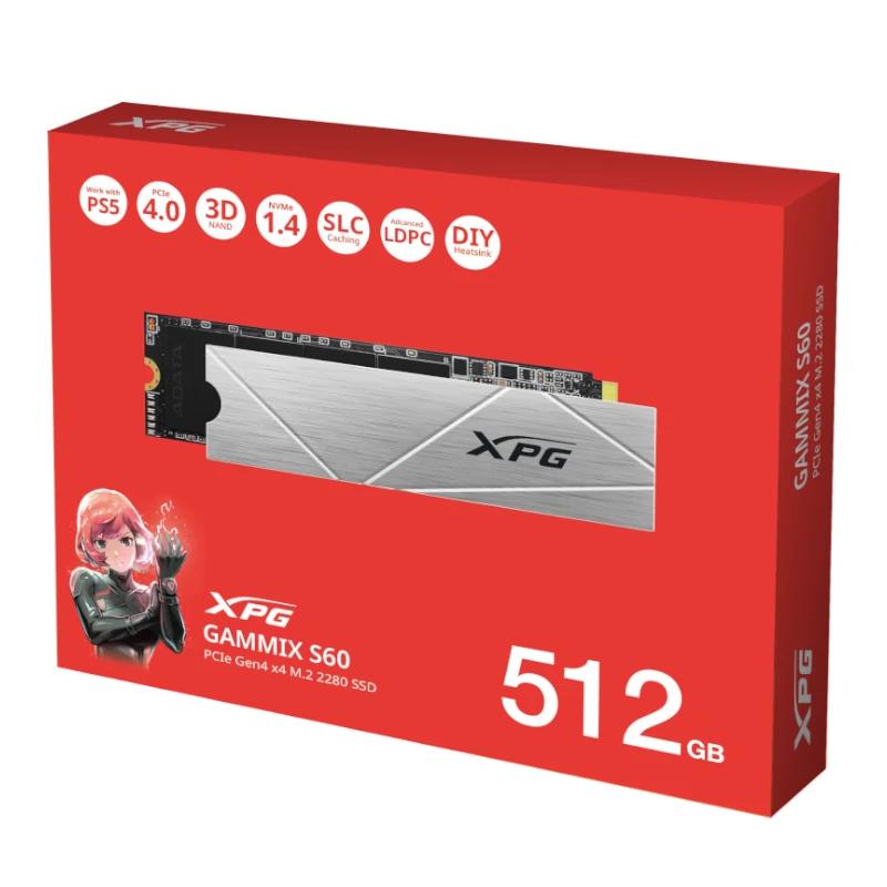 Adata Xpg Ssd Gammix S60 512Gb Pcie Gen4 X4 3 Adata Xpg Ssd Gammix S60 512Gb Pcie Gen4 X4 - Imagen 3