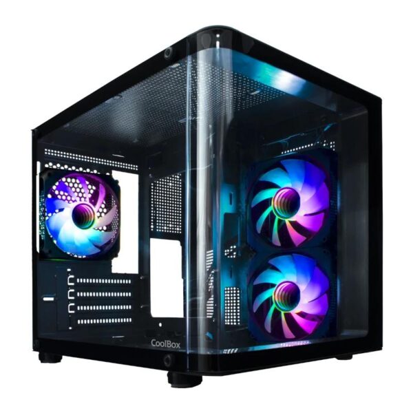 Coolbox Chasis Matx Gm100 Cristal 3Xvent.argb - Imagen 3