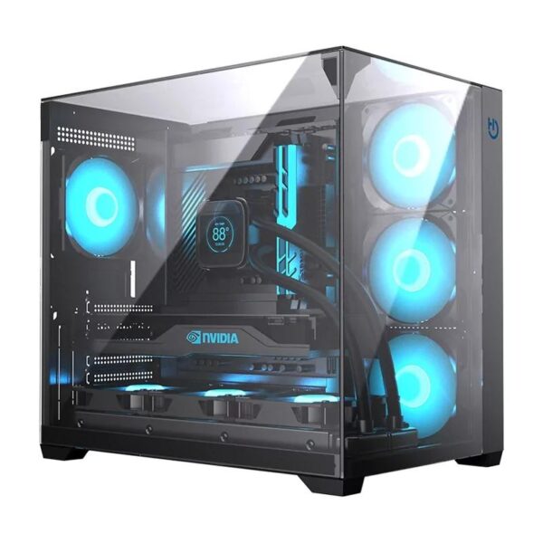 Hiditec Caja Atx Gaming Sky Black Usb 3.1 Type-C - Imagen 3