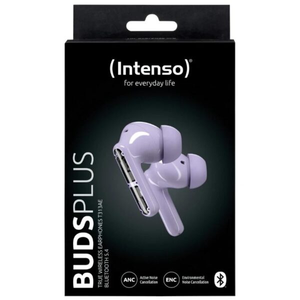 Intenso | Buds Plus Auriculares Tws Anc+Enc | Lila - Imagen 4