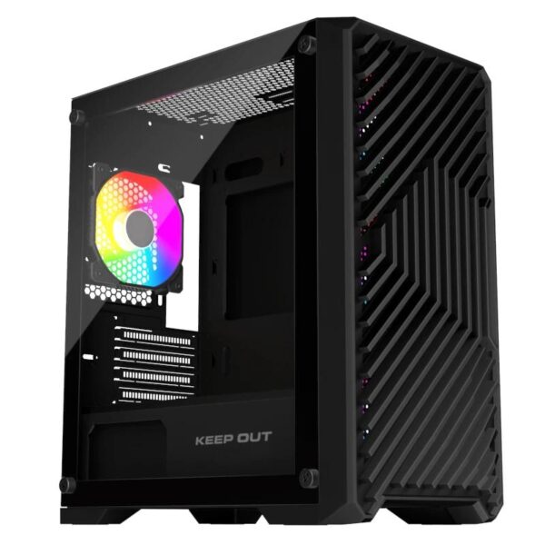 Keep Out Caja M-Atx Xc-220 Argb 4Fans Usb3.0 Black - Imagen 2