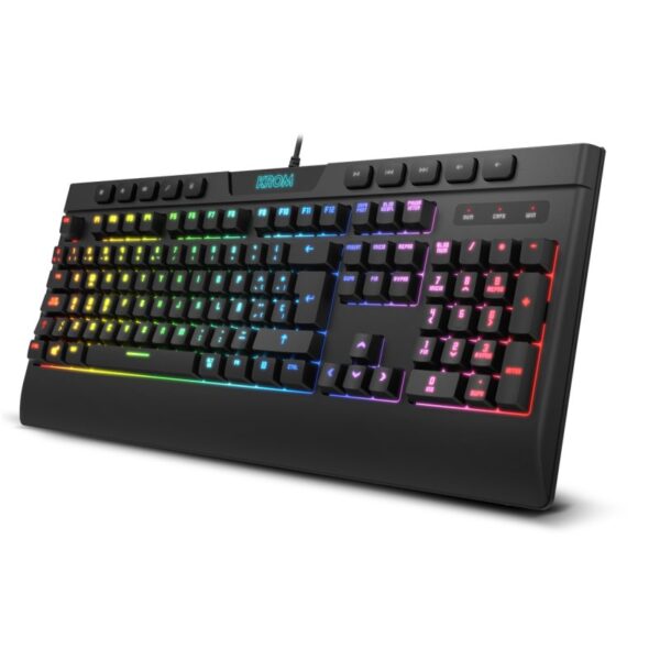Krom Pack Rgb Teclado Membrana Y Raton Kalyos Sp - Imagen 2