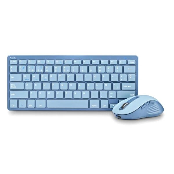 Ngs Kit Teclado Y Raton Multifuncion Recarg Azul - Imagen 2
