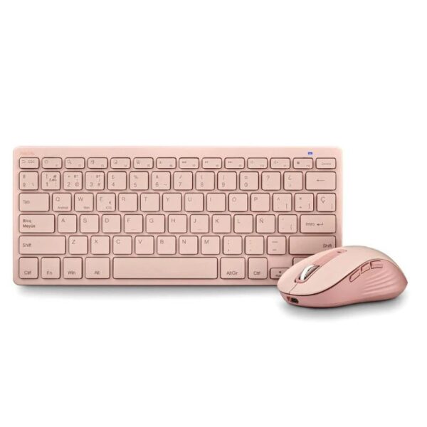 Ngs Kit Teclado Y Raton Multifuncion Recarg Rosa - Imagen 2