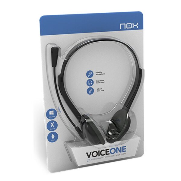Nox Auricular Stereo Con Micro Flex.voice One - Imagen 4