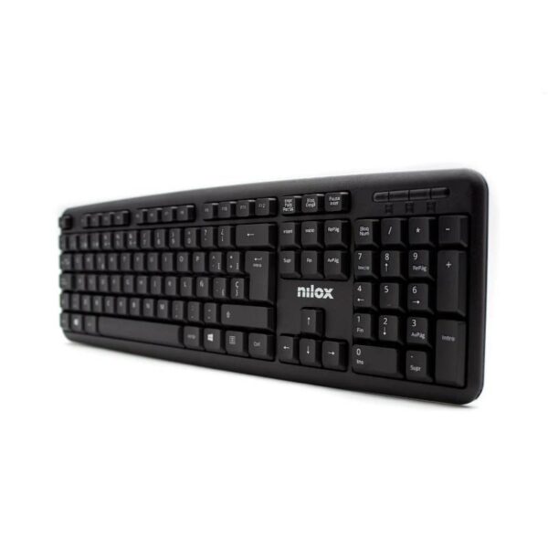 Nilox Teclado Compacto Nxkbe000002 Usb Negro - Imagen 2