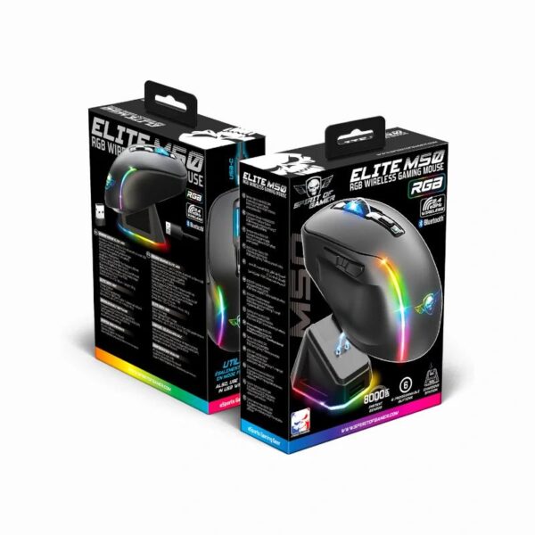 Spirit Of Gamer Raton Inalambrico Elite M50 Negro - Imagen 4