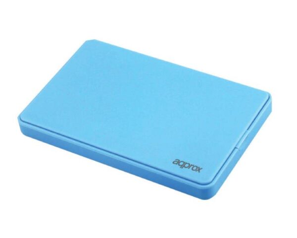 Caja Externa Usb 2.5'' Sata Screwless Azul Claro Approx