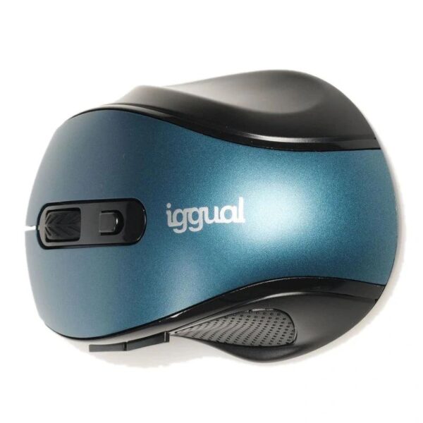 Iggual Ratón Inalámbrico Ergonomic-M-1600Dpi Azul - Imagen 2