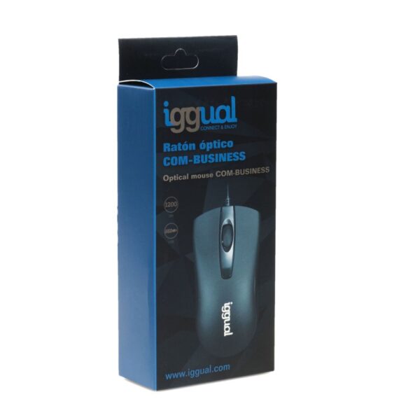 Iggual Ratón Óptico Com-Business-1200Dpi Negro - Imagen 4