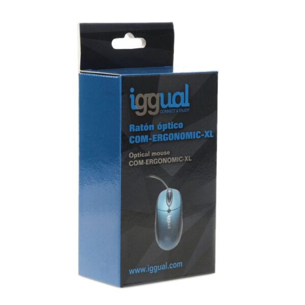 Iggual Ratón Óptico Com-Ergonomic-Xl-800Dpi Azul - Imagen 4