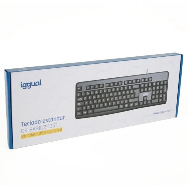 Iggual Teclado Estándar Ck-Basic2-105T Negro - Imagen 4