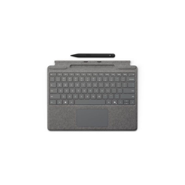 Microsoft Surface Pro 8/9/10/Copilot+ Type Cover Signature Plata + Slim Pen 2