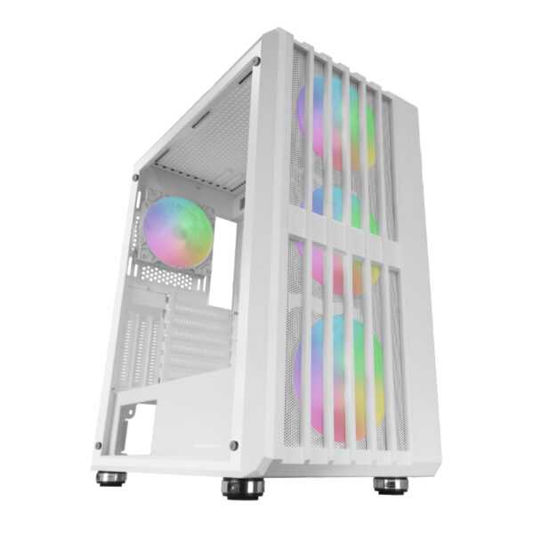 Caja Semitorre Atx Mc-Vault Argb Blanco Mars Gaming