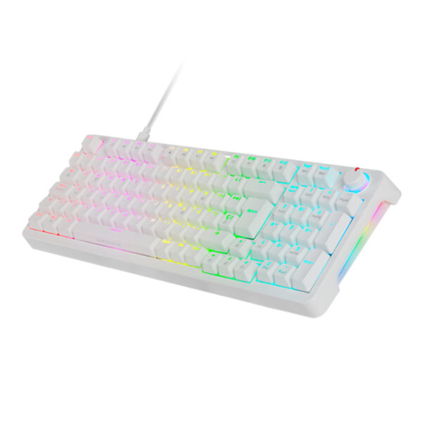 Teclado Mecanico Mkpro Switch Blue Rgb Blanco Mars Gaming