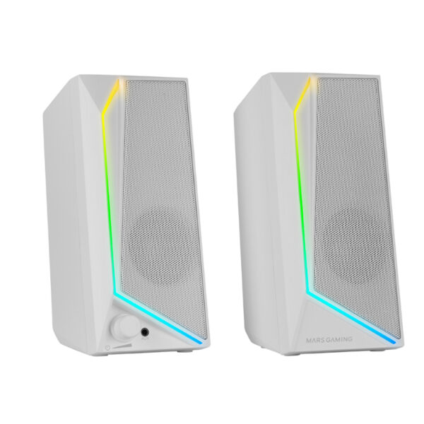 Altavoces Gaming Ms72 Rgb Blanco Mars Gaming