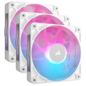Ventilador Auxiliar Rx120 Icue Link Rgb 120Mm White Triple Pack Corsair