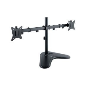 Soporte Mesa 2 Pantallas Giratorio E Inclinable 17''-32'' Negro Tooq