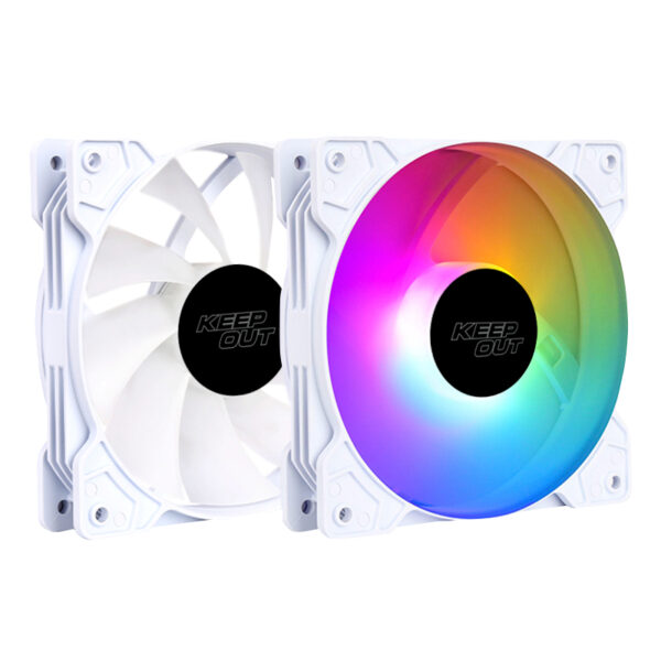 Ventilador Auxiliar Xfc-120F Rgb Blanco Keepout