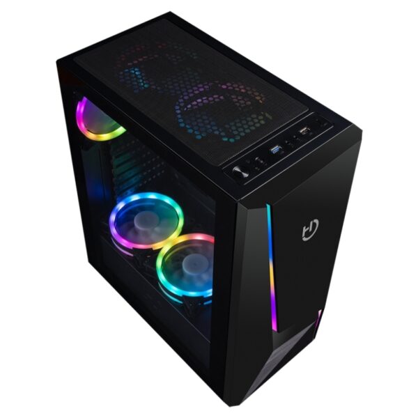 Hiditec Semitorre V20 Pro Argb Cristal Templado - Imagen 3