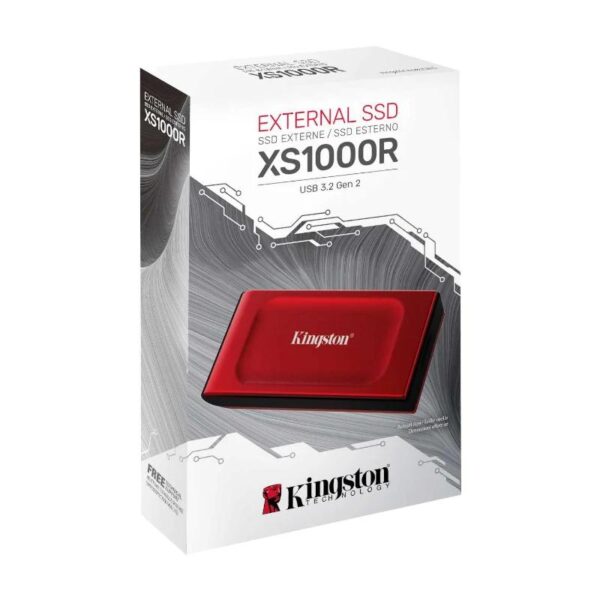 Kingston Xs1000 Essd 2Tb Usb 3.2 Tipo-C Rojo - Imagen 3
