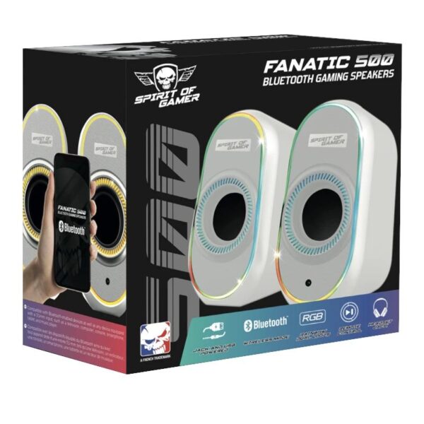 Spirit Of Gamer Altavoz 2.0 Fanatic 500 Rgb White - Imagen 2