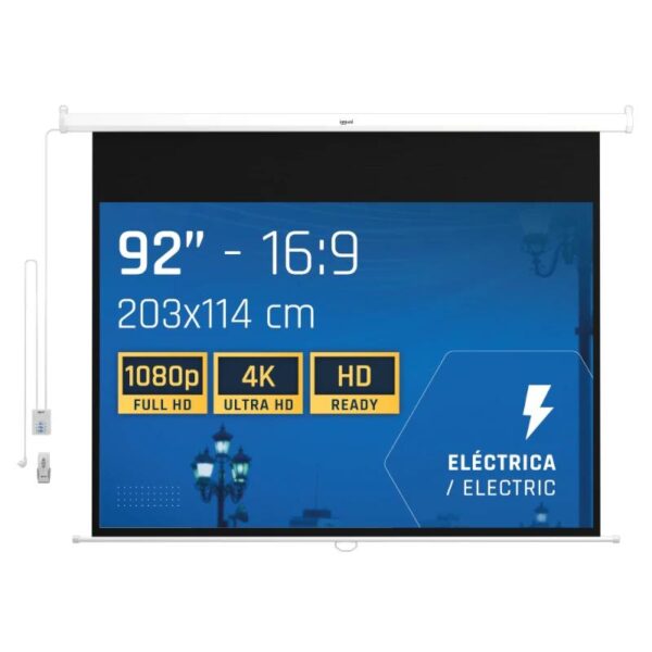 Iggual Pantalla Eléctrica 16:9 92" 203X114 Cm - Imagen 3