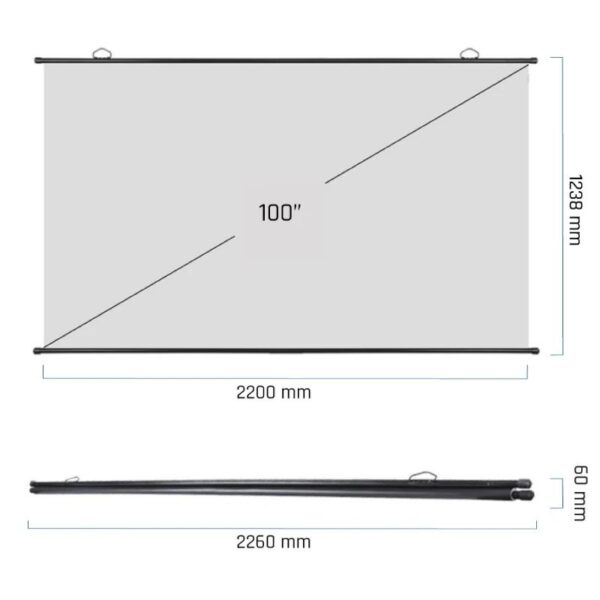 Iggual Pantalla Enrollable Manual 100"16:9 Pem100P - Imagen 2