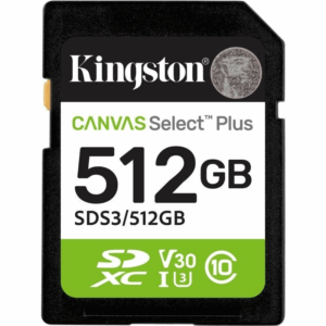 Secure Digital Hc 512 Gb Canvas Select Plus Gen3 Clase10 Kingston