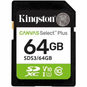 Secure Digital Hc 64 Gb Canvas Select Plus Gen3 Clase10 Kingston